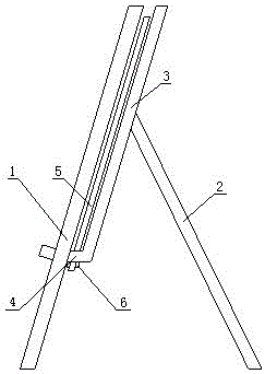 一種旋轉(zhuǎn)式雙層畫架的制作方法附圖