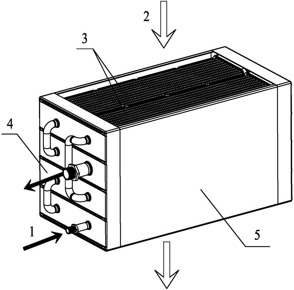 一種用于發(fā)動(dòng)機(jī)尾氣蒸發(fā)過熱器的芯子的制作方法附圖